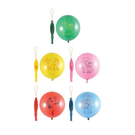 PUNCH BALLOONS PRINTED - 5 PACK
